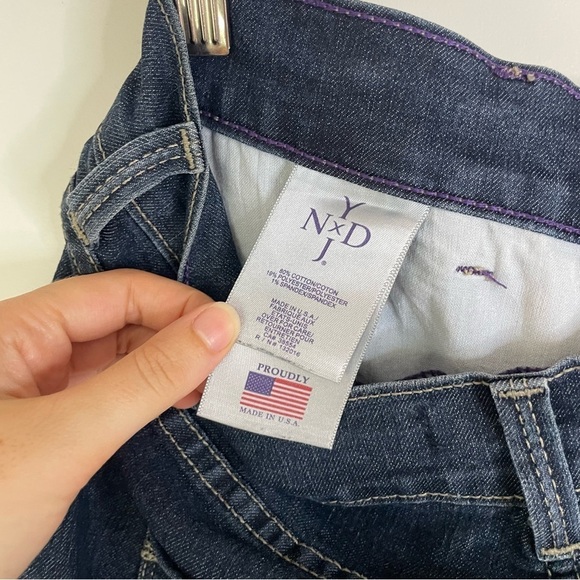 NYDJ lift and tuck jeans jegging stretch high-rise dark blue women 12 j84248f43 - Picture 7 of 9